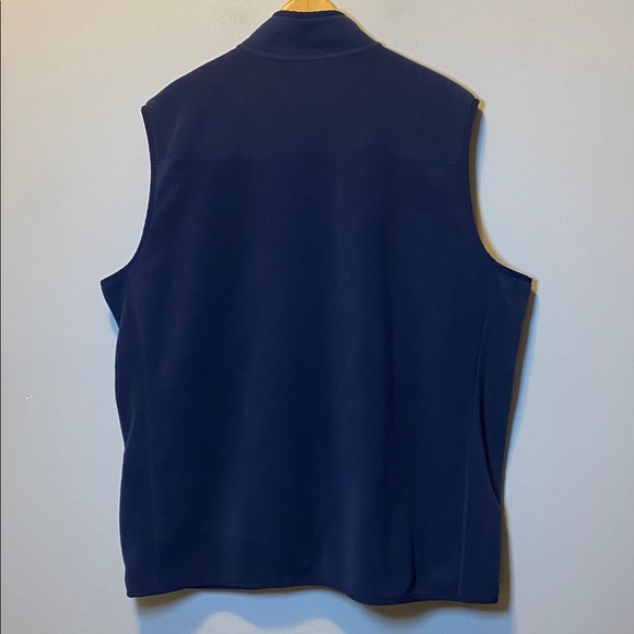 Vineyard Vines Harbor Fleece Vest Men’s 2XT Navy Blue Full Zip Layering Pockets - Picture 9 of 11